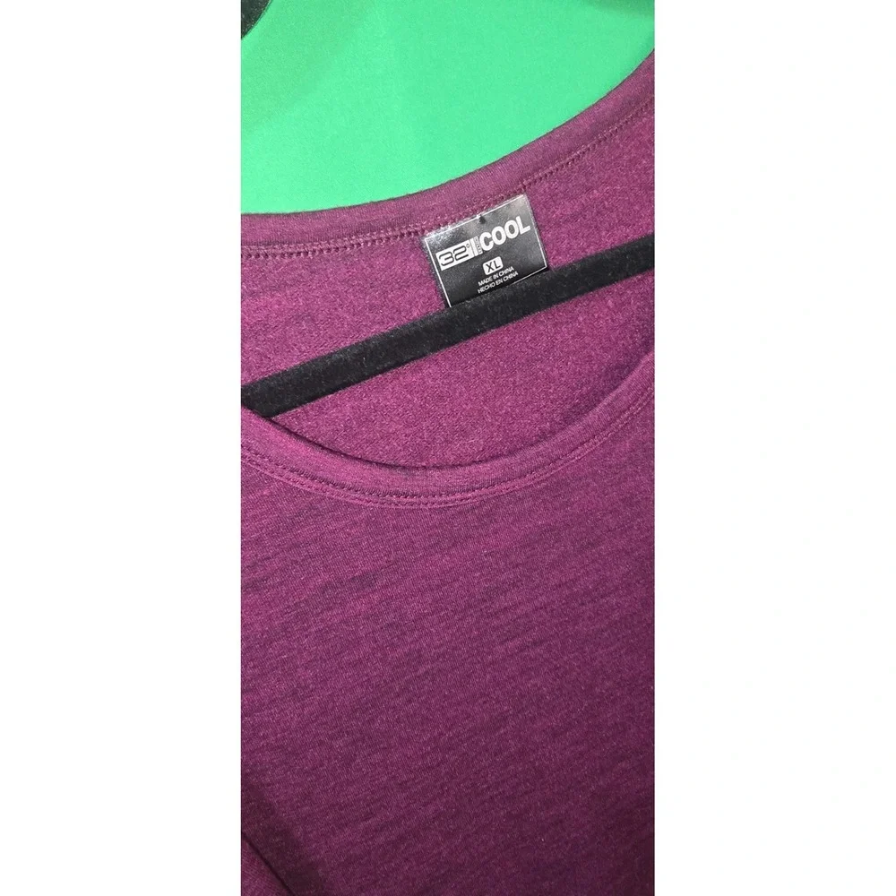 $30 EUC 32 DEGREES short sleeve dress‎ XL purple heathered pockets active tank
